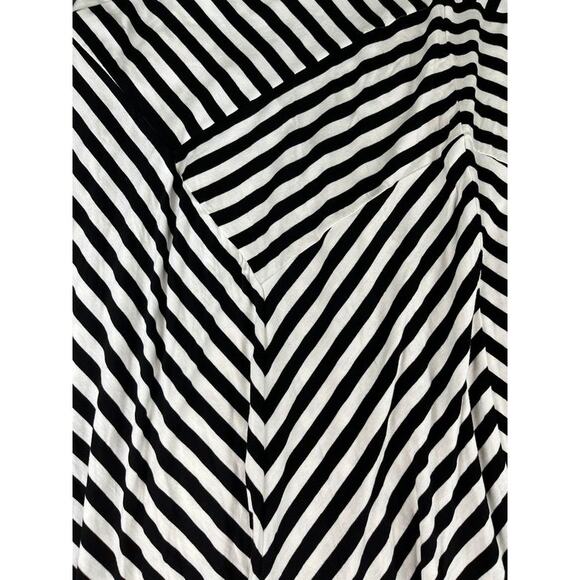 Women’s NWT Design History Black & White Diagonal Stripe Maxi Skirt Size Missy/L - Picture 4 of 9